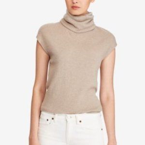 Polo Ralph Lauren Cashmere Cap Sleeve Turtleneck